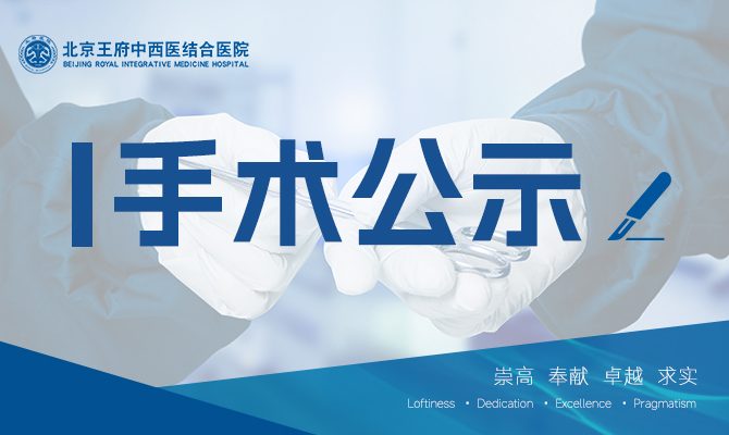 北京王府中西医结合医院四级手术目录及限制类技术目录